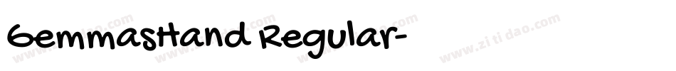 GemmasHand Regular字体转换